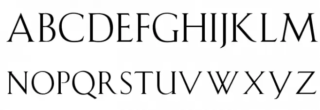OPTIBauerText-Initials Schriftart Groß