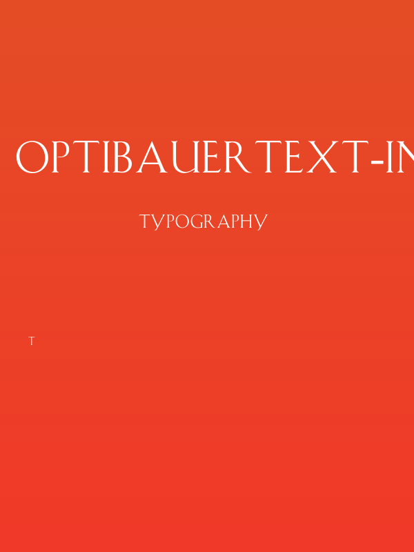 OPTIBauerText-Initials Poster