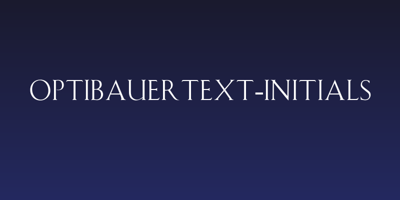 OPTIBauerText-Initials Social Header