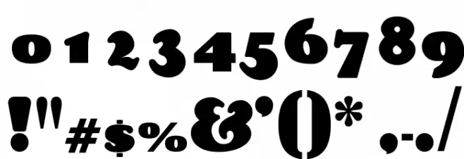 OPTIBeaver Font OTHER CHARS