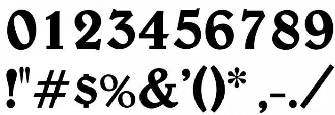 OPTIBelwe-Medium Font OTHER CHARS