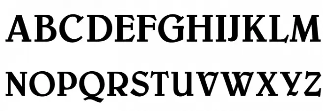 OPTIBelwe-Medium フォント 大文字