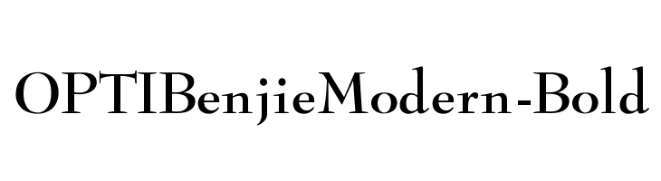 OPTIBenjieModern-Bold  لخطوط تنزيل