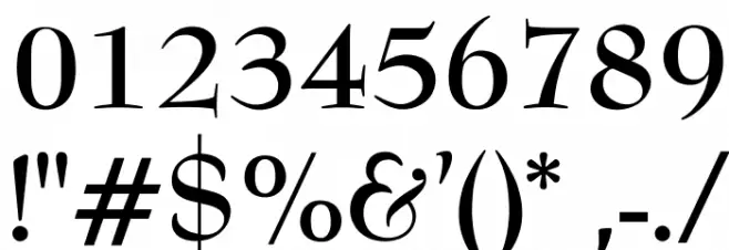 OPTIBenjieModern-Bold Font OTHER CHARS