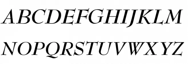OPTIBenjieModern-BoldIta フォント 大文字