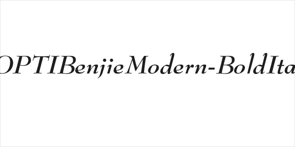 OPTIBenjieModern-BoldIta Logo