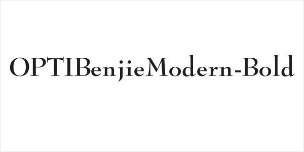 OPTIBenjieModern-Bold Logo