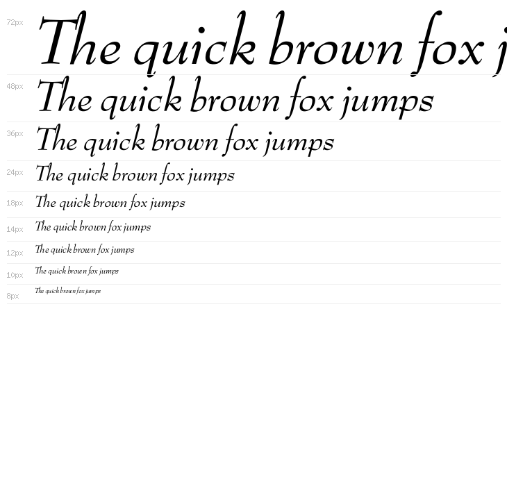 OPTIBenjieModern-Italic Waterfall