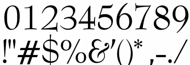 OPTIBenjieModern Font Alte caractere
