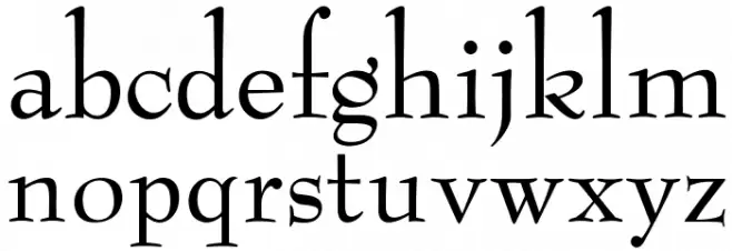 OPTIBenjieModern Font Litere mici