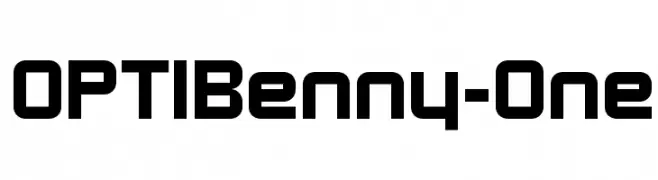 OPTIBenny-One  baixar fontes gratis