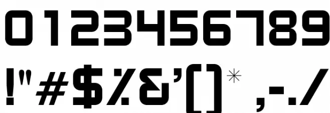 OPTIBenny-One Font OTHER CHARS