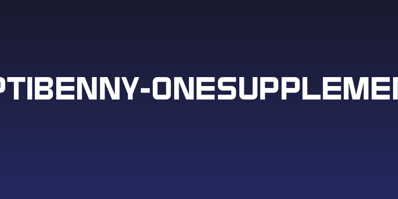 OPTIBenny-OneSupplement Social Header