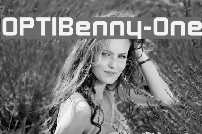 OPTIBenny-One Font examples