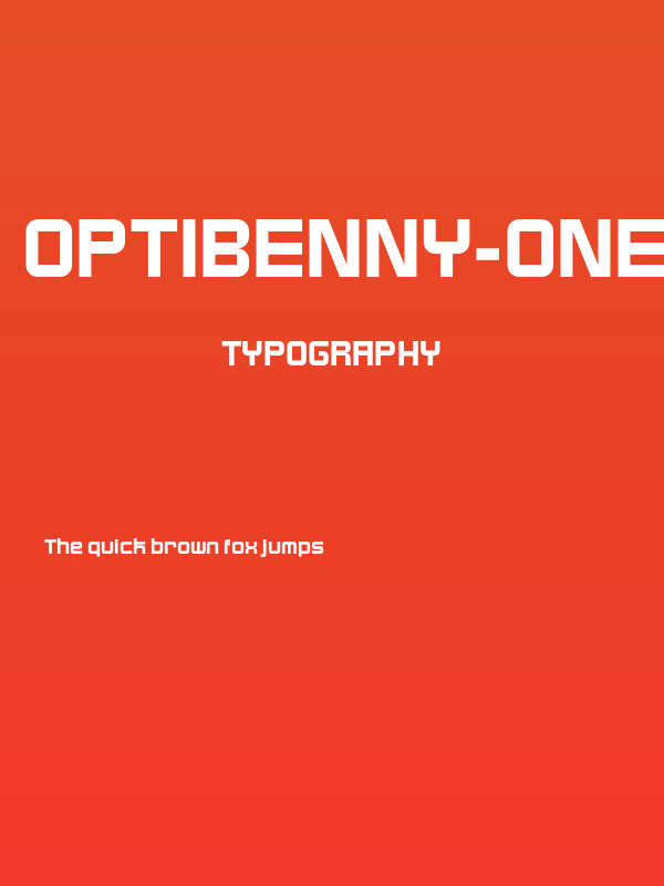 OPTIBenny-One Poster