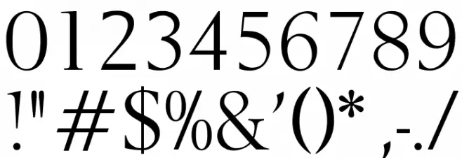 OPTIBerling-Agency Font OTHER CHARS