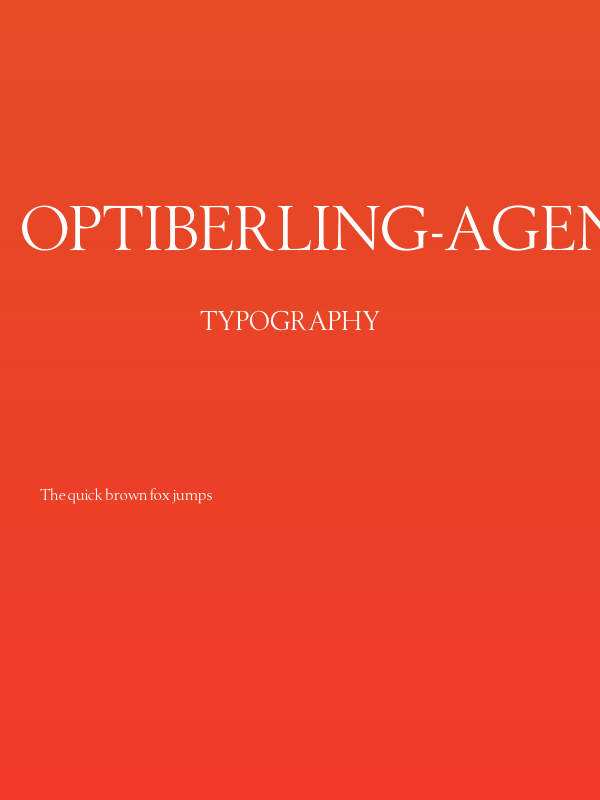 OPTIBerling-Agency Poster