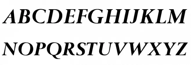 OPTIBerling-BoldItalicAg Schriftart Groß