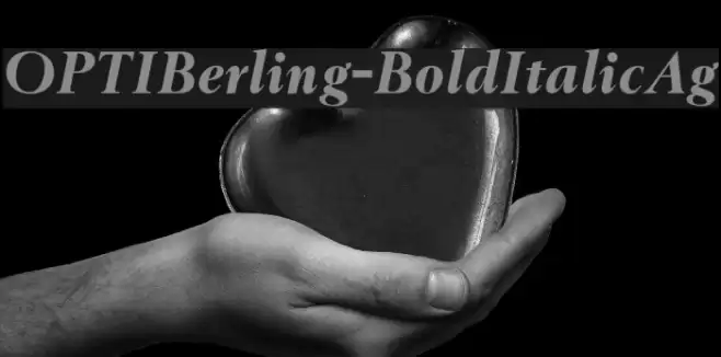 OPTIBerling-BoldItalicAg Font examples