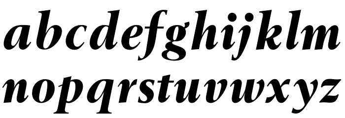 OPTIBerling-BoldItalicAg Font LOWERCASE