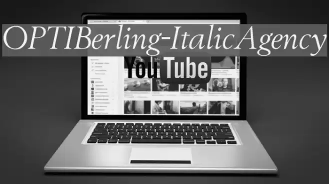 OPTIBerling-ItalicAgency Font examples