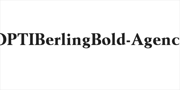 OPTIBerlingBold-Agency Logo