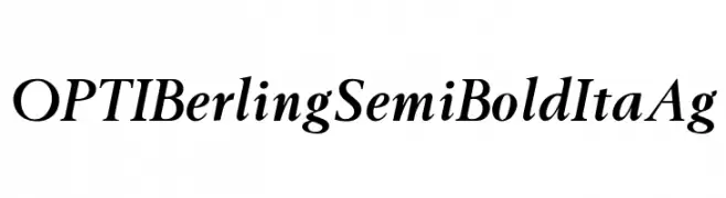 OPTIBerlingSemiBoldItaAg  baixar fontes gratis