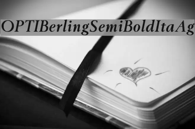 OPTIBerlingSemiBoldItaAg Font examples