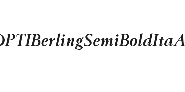OPTIBerlingSemiBoldItaAg Logo