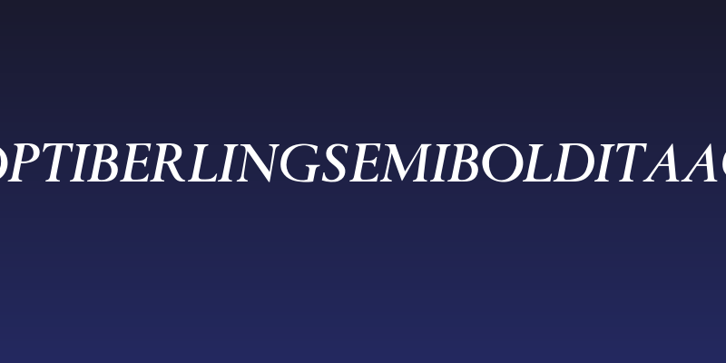 OPTIBerlingSemiBoldItaAg Social Header
