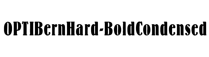 OPTIBernHard-BoldCondensed  フリーフォントのダウンロード