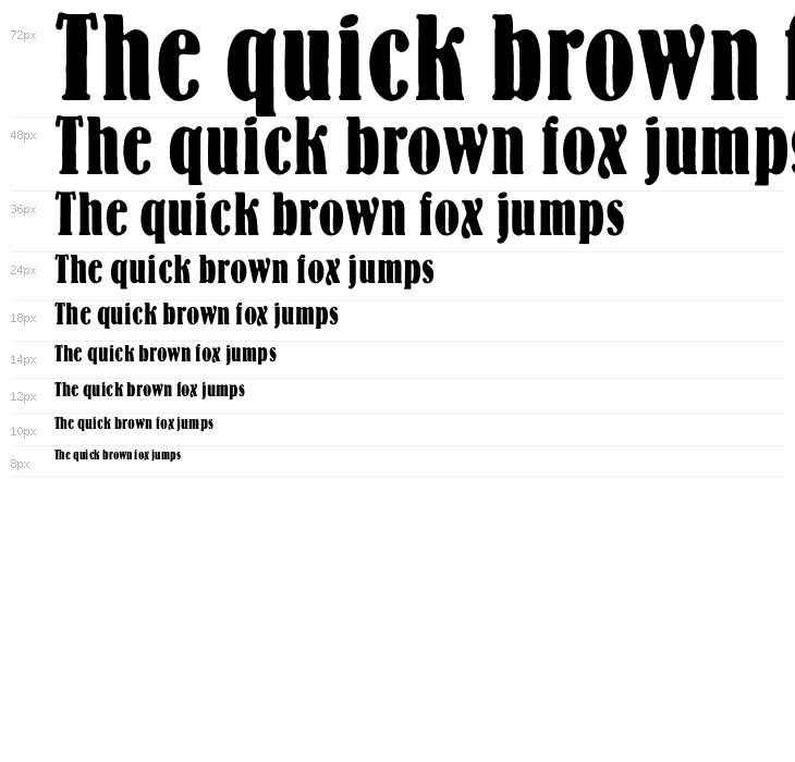 OPTIBernHard-BoldCondensed Waterfall