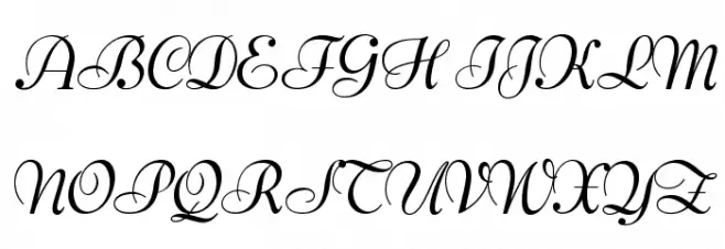 OPTIBernhard-BoldCursive Schriftart Groß