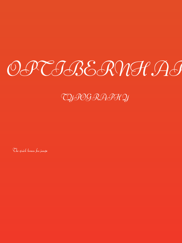 OPTIBernhard-BoldCursive Poster