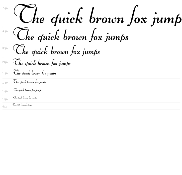 OPTIBernhard-BoldCursive Waterfall