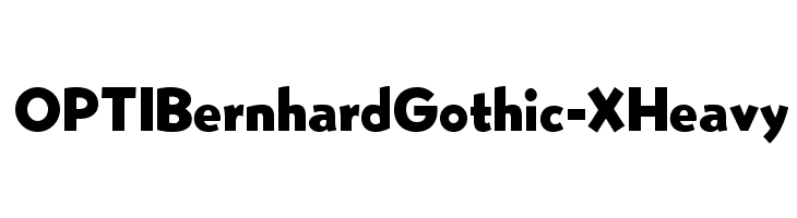 OPTIBernhardGothic-XHeavy Font