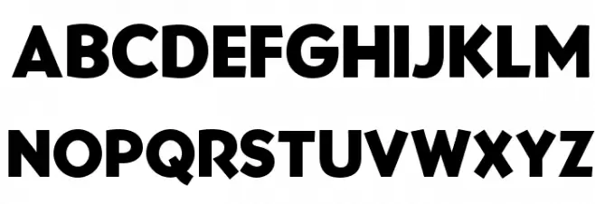 OPTIBernhardGothic-XHeavy Polices MAJUSCULES