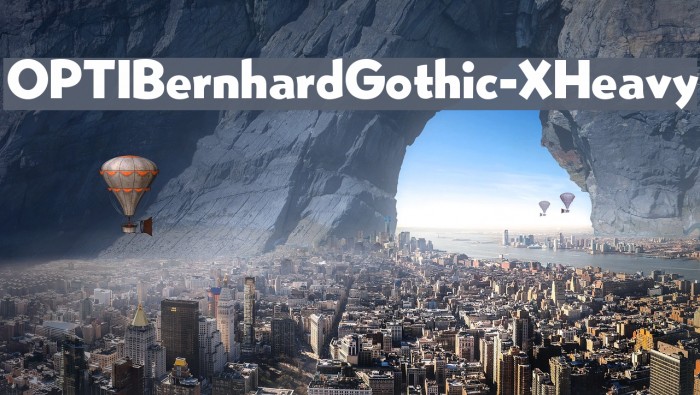 OPTIBernhardGothic-XHeavy Font examples