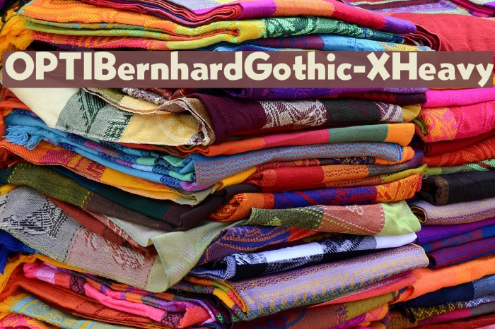 OPTIBernhardGothic-XHeavy Font examples