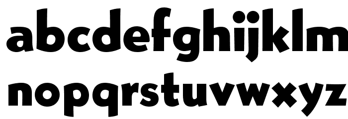 OPTIBernhardGothic-XHeavy Font LOWERCASE