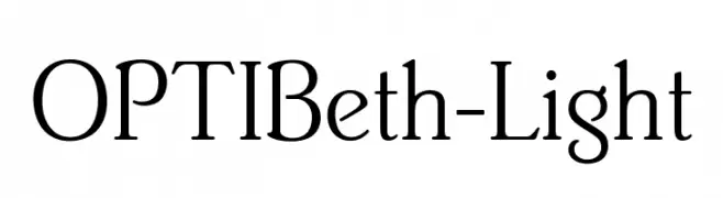 OPTIBeth-Light  font caratteri gratis