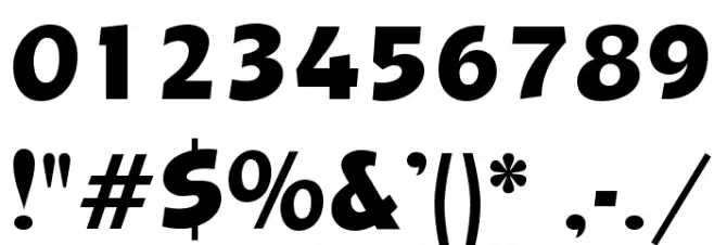 OPTIBevis-Bold Font OTHER CHARS