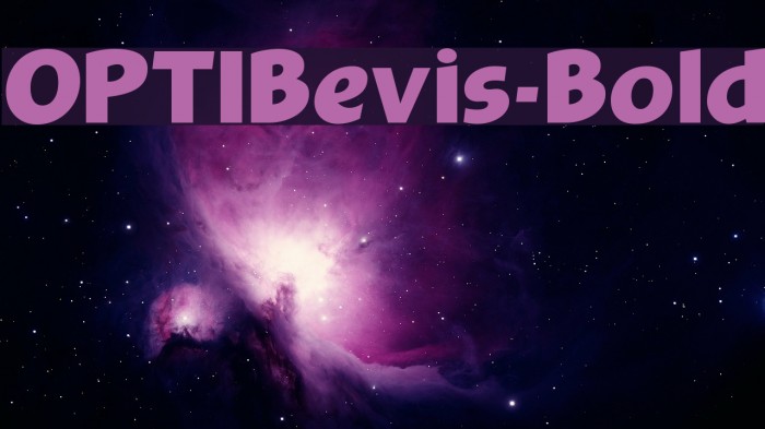 OPTIBevis-Bold Font examples