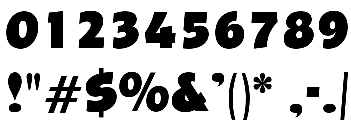 OPTIBevis-ExtraBold Font OTHER CHARS