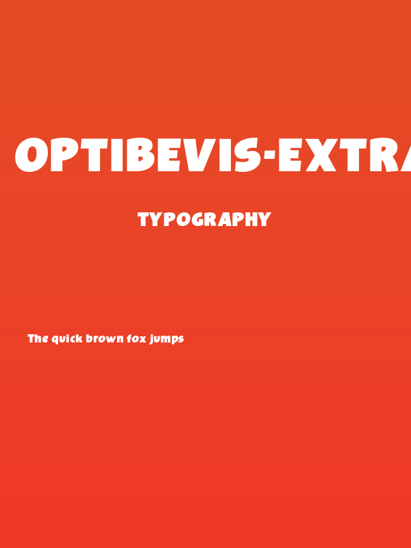 OPTIBevis-ExtraBold Poster