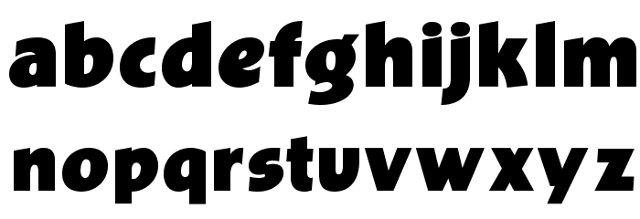 OPTIBevis-ExtraBold Font LOWERCASE
