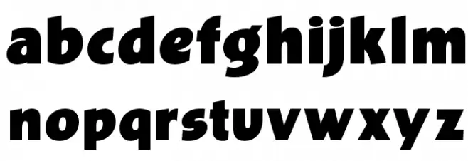 OPTIBevis-ExtraBold フォント 小文字