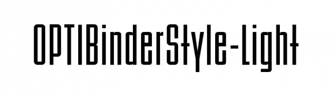 OPTIBinderStyle-Light  font caratteri gratis