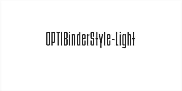 OPTIBinderStyle-Light Logo