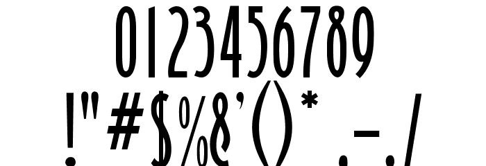 OPTIBinnerGothic Font OTHER CHARS